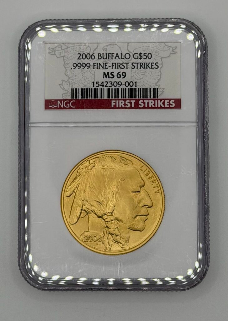 2006 1 oz Gold Buffalo MS-70 NGC (First Strikes)