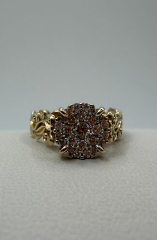 Living Heirloom Engagement Ring in Gold with Diamonds (14k)