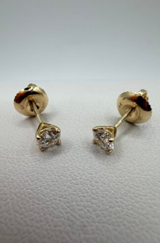 Lab Diamond and 14k Studs (.50 Total Carat Weight)