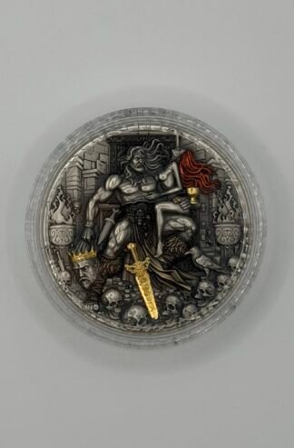 2025 Cameroon 2 oz Silver Barbarian (Gilded) Coin with Box & COA