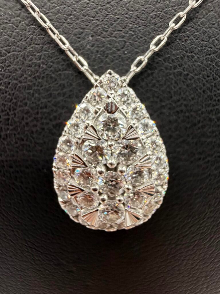 Lab Diamond and 14k Necklace Set (1.20 Total Carat Weight)