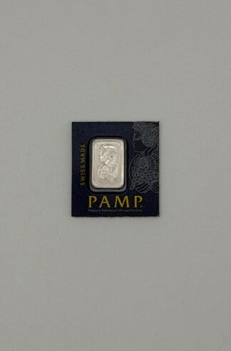 1 gram Platinum Bar - PAMP Suisse Lady Fortuna In Assay