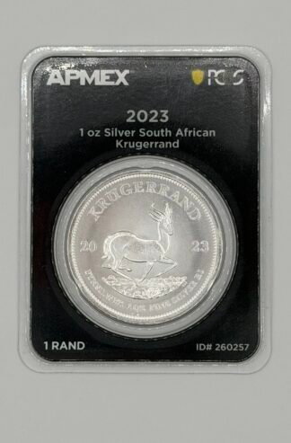 South Africa 1 oz Silver Krugerrand (MD® Premier + PCGS FS)