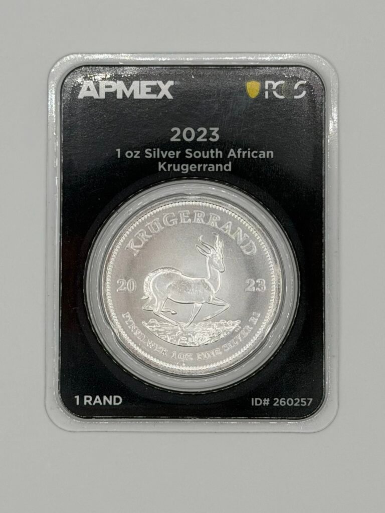 South Africa 1 oz Silver Krugerrand (MD® Premier + PCGS FS)