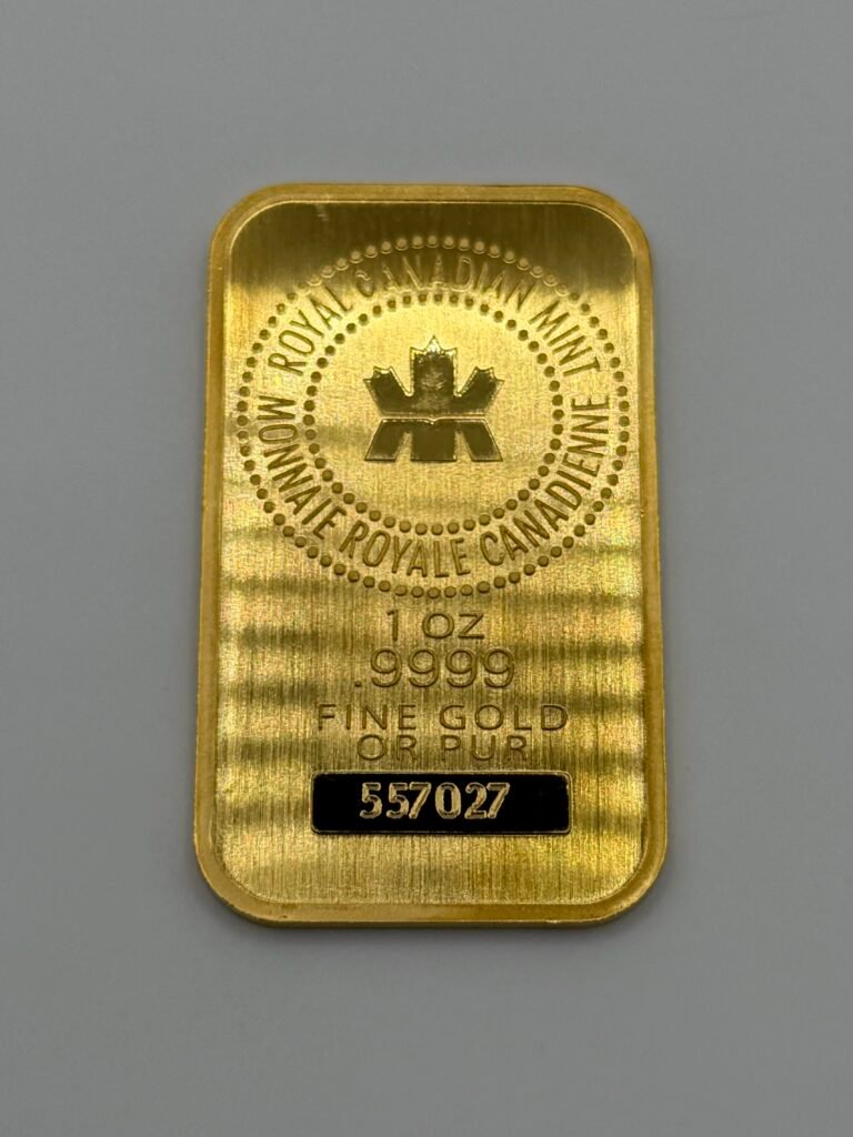 1 oz Gold Bar - Royal Canadian Mint (Classic Assay)