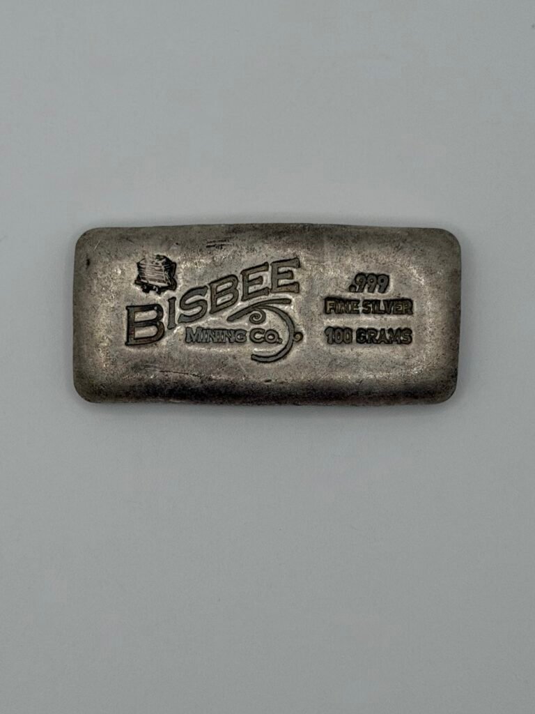 100 gram Silver Bar - Bisbee