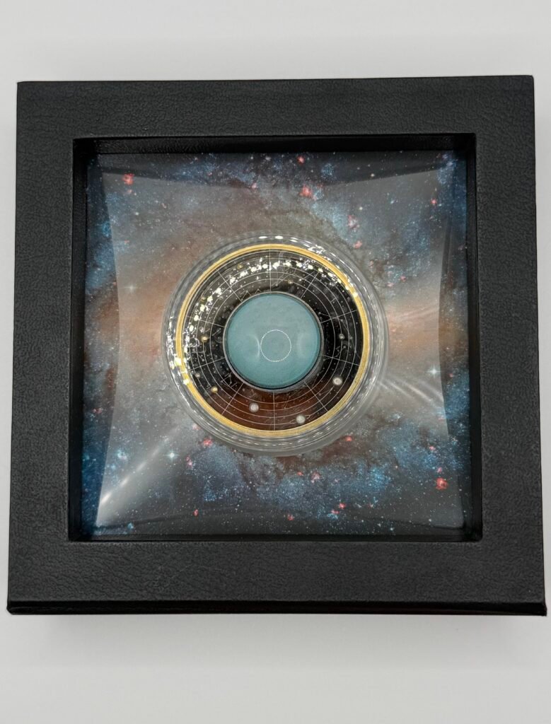 2021 Cameroon Silver Solar System: Uranus with Box and COA