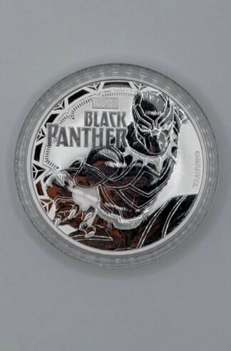 2018 Tuvalu 1 oz Silver $1 Marvel Series: Black Panther BU