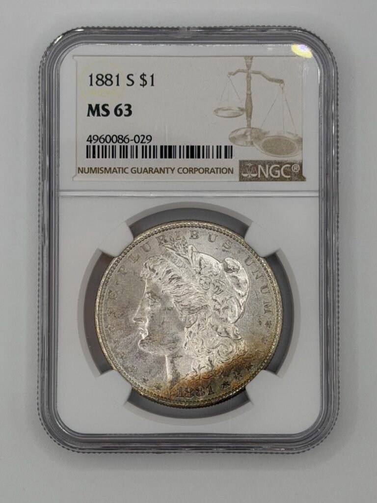 1881 S Morgan Silver Dollar NGC (MS-63) Choice Gem BU