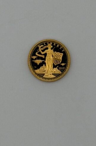 2019 Cook Island $5 1/10 oz .24 Pure Gold Coin
