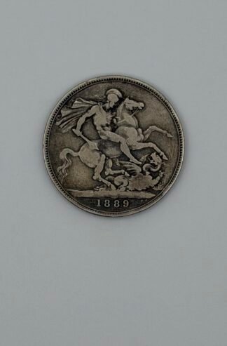 1887 Great Britain Silver Crown Victoria .925 Coin