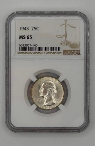 1943 Washington Quarter (MS-65 NGC)