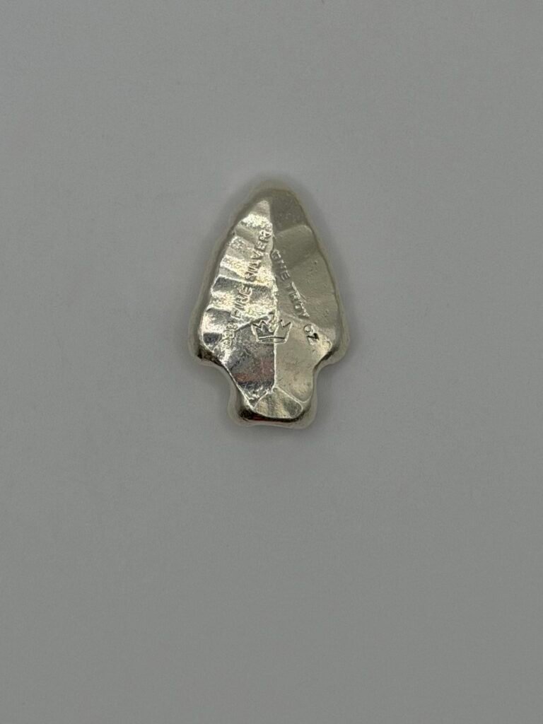 1 oz Monarch Silver 3D Poured Arrowhead