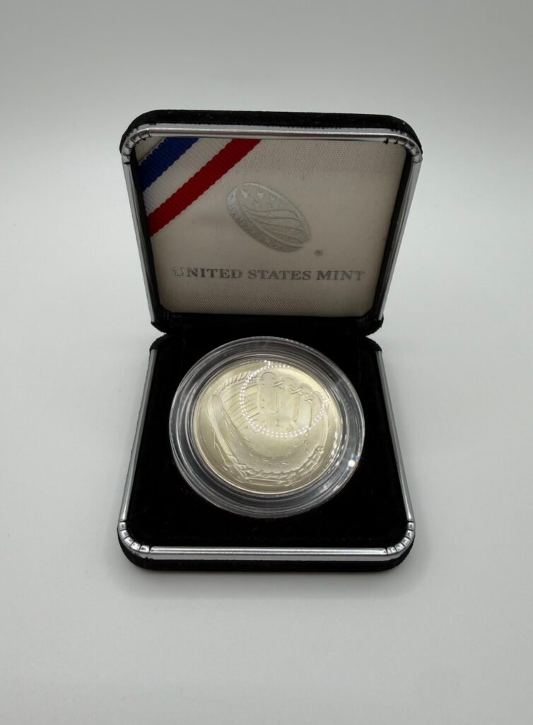 2014-P Baseball HOF $1 Silver Commemorative Proof with Box
